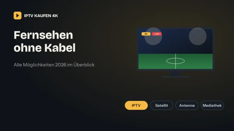 Fernsehen ohne Kabel: IPTV, Satellit, Antenne und Mediathek