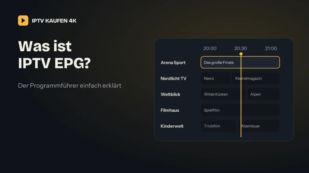 IPTV EPG: elektronischer Programmführer in der IPTV App